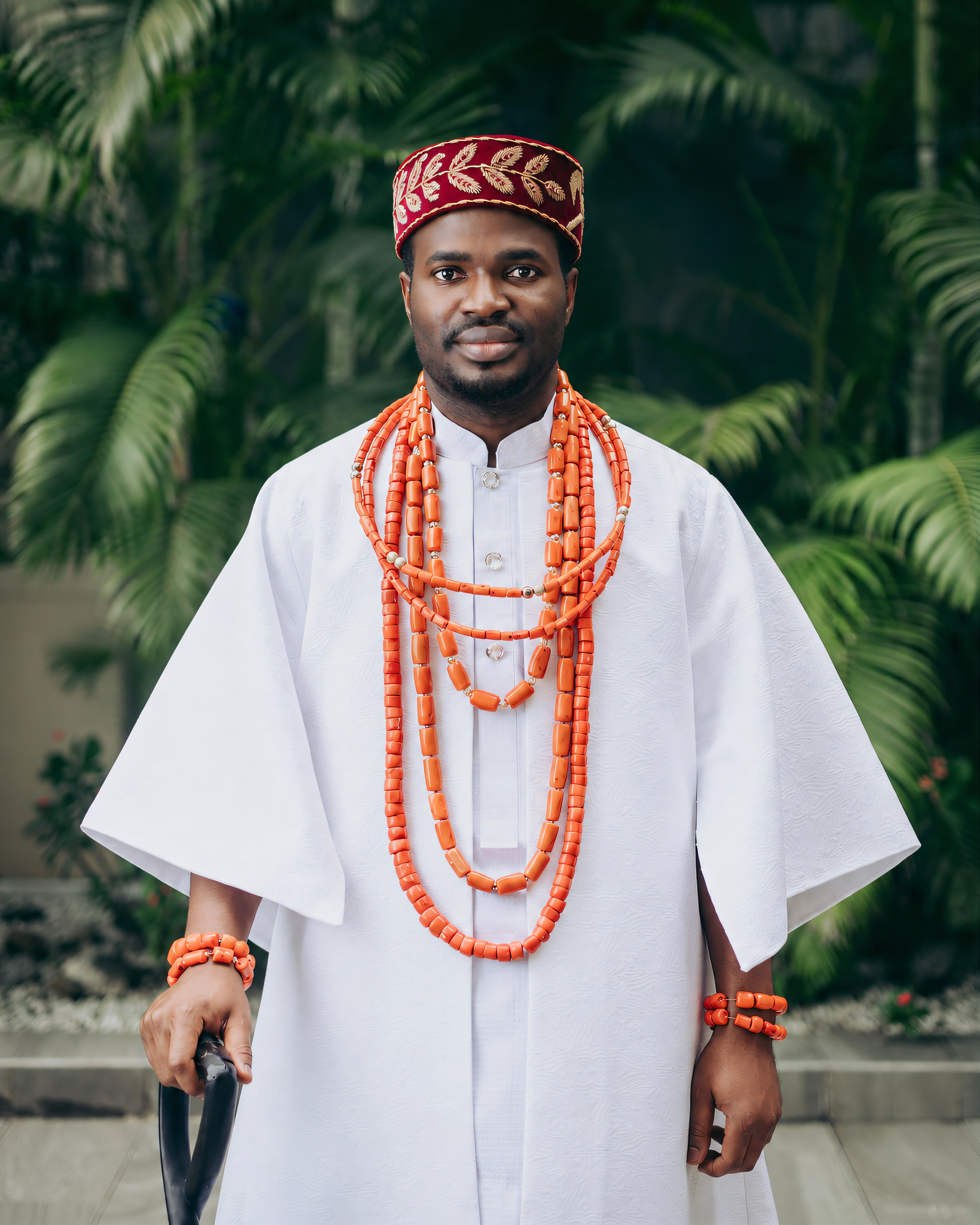Dr. Oyarekwa Austine Felix-Aderi in traditional attire